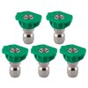 Clean Strike Pressure Washer Spray Nozzle Tips, 25-Degree Green, 1/4 Inch 5PK (4.5 Orifice) CS-1033